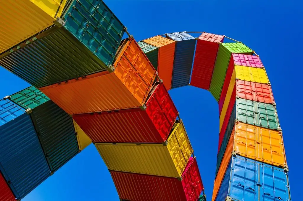 kleurrijke containers in Enschede